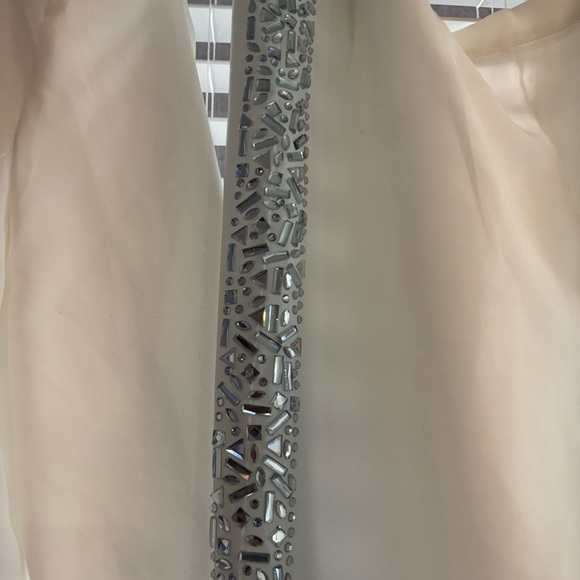 Fashion Nova White Pantsuit w/ Silver (crushed mirror look) XL - Picture 13 of 14